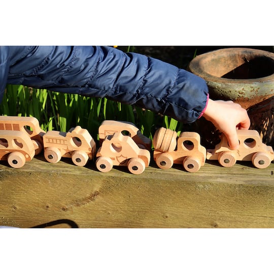 TickiT® Natural Wooden Vehicles Set